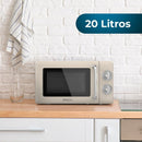 Cecotec Micro-ondes 20 L ProClean 3010 Retro Beige