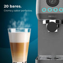 Cecotec Machine à café semi-automatique Power Espresso 20 Steel Pro Latte