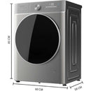 Cecotec Lave-linge Bolero DressCode 10800 Inverter Steel A