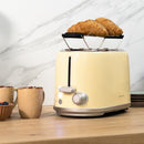 Cecotec Grille-pain vertical Toast&Taste 1000 Retro Double Beige