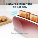 Cecotec Grille-pain vertical Toastin' time 850 Red Long Lite