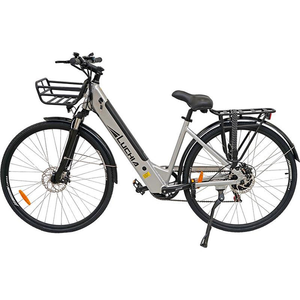 LUCHIA Vélo électrique urbain Arturo 700C avec cadre en aluminium et freins à disque
