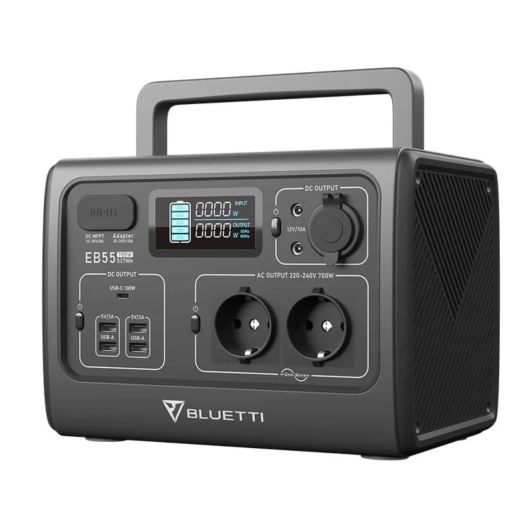 Bluetti EB55 Station d'énergie portable | 700 W / 537 Wh