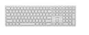 ALOGIC Echelon USB-C Rechargeable Bluetooth Full Size Keyboard for Mac (White) FRENCH