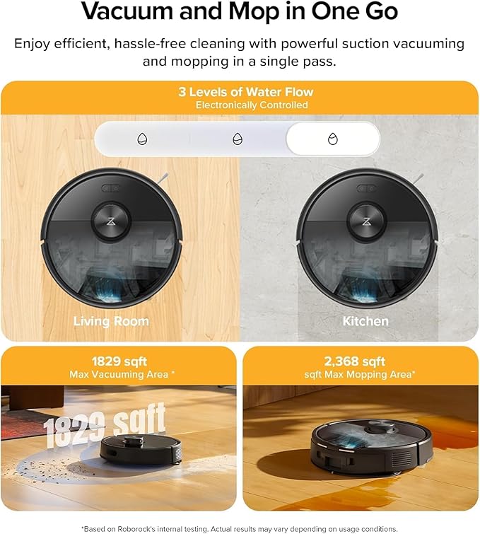 ROBOROCK Aspirateur Robot Q7 TF+ Noir