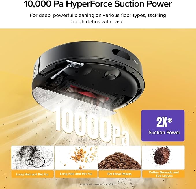 ROBOROCK Aspirateur Robot Q7 TF+ Noir