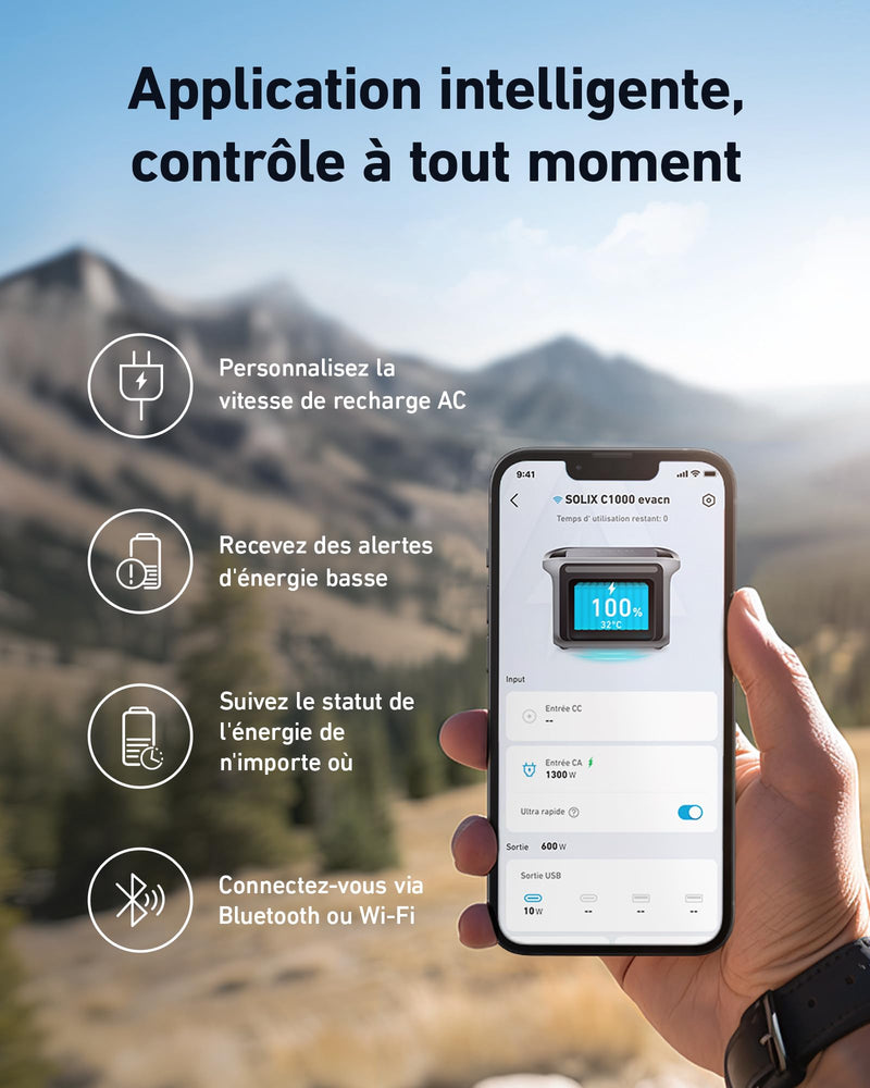 Anker SOLIX C1000 station électrique portable 1 056 Wh | 1 800 W