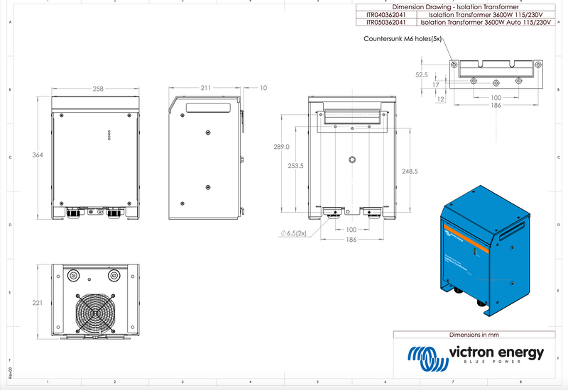 VICTRON Transformateur d'isolement automatique 3600 W