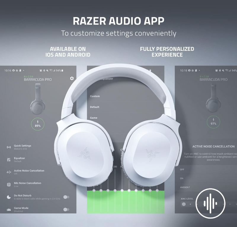 Razer Casque Gaming Barracuda X Blanc