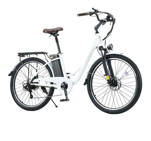 Isinwheel U2 Witte Elektrische Stadsfiets