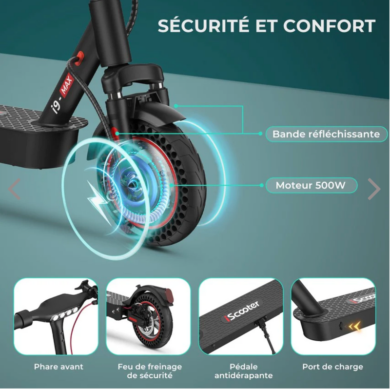 Iscooter i9 Max 500W Trottinette Electrique