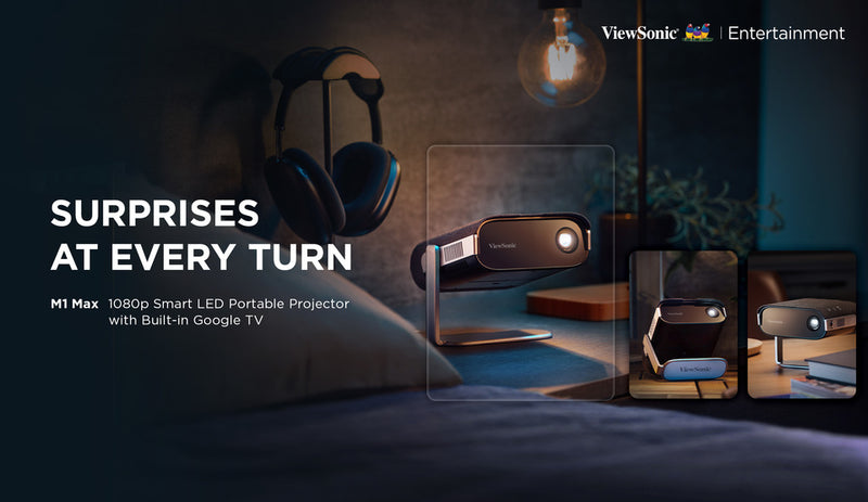 ViewSonic M1B Max Projecteur Portable LED Connecté