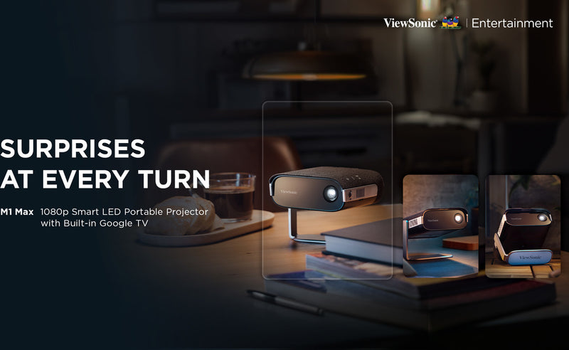 ViewSonic M1B Max Projecteur Portable LED Connecté