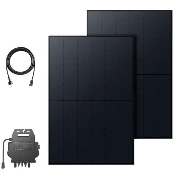 Anker SOLIX zonnepanelen 440W x 2 + MI80 micro-omvormer