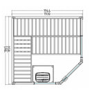 SENTIOTEC SAUNA BASIC CORNER SET-080-0462