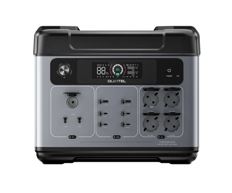 Oukitel P2001E Plus - Station Electrique Portable - 2400W / 2048Wh