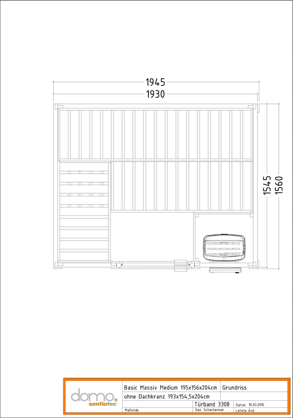 SENTIOTEC SAUNA BASIC MEDIUM SET-080-0001