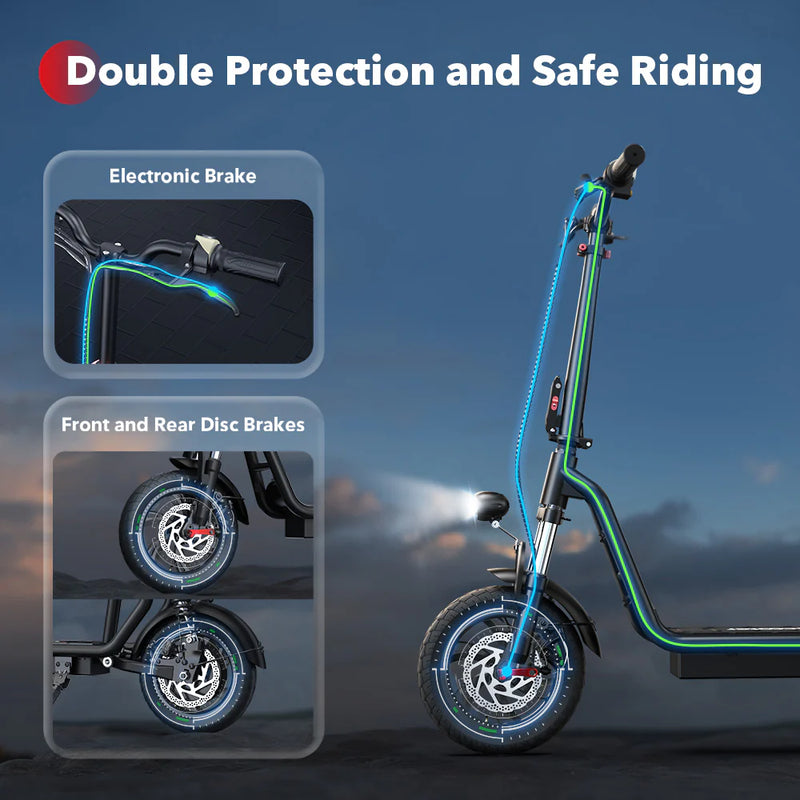 Iscooter i12 Trottinette Electrique avec siège