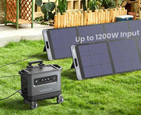 UGREEN Station Electrique Portable Premium Lifepo4  avec Trolley / 2200W (2048 Wh)