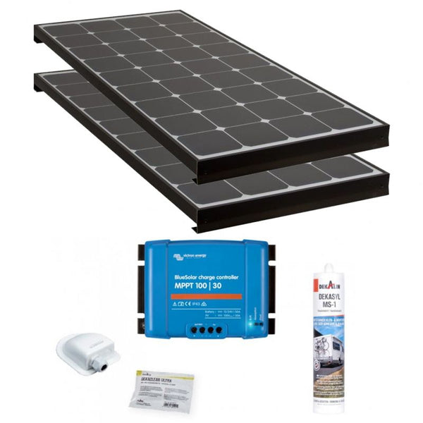 Antarion PANNEAUX SOLAIRES EN KITS COMPLETS Kit BLACK BOOSTER 120W