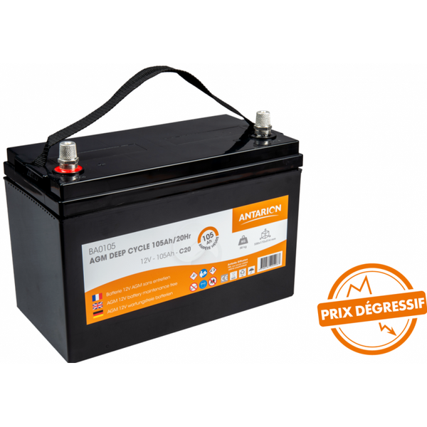 Antarion AGM Battery 105Ah