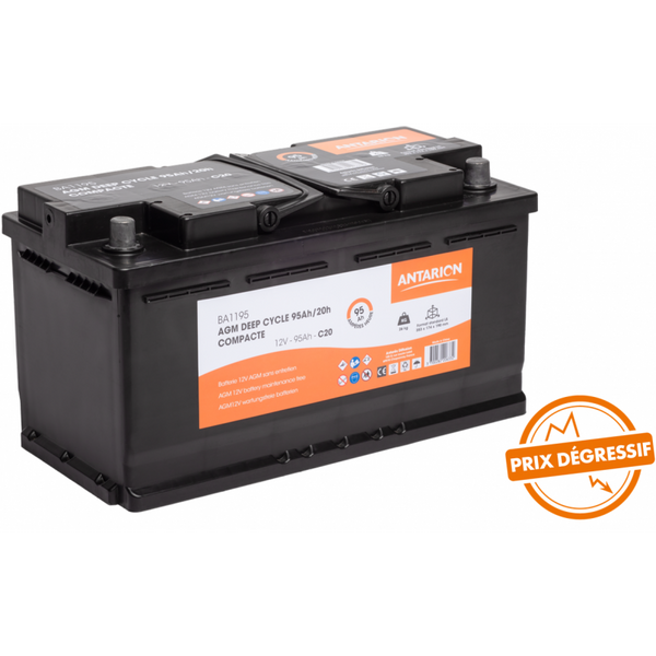 Antarion Batterie AGM 95AH COMPACTE