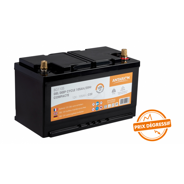 Antarion GEL Battery 105Ah COMPACT