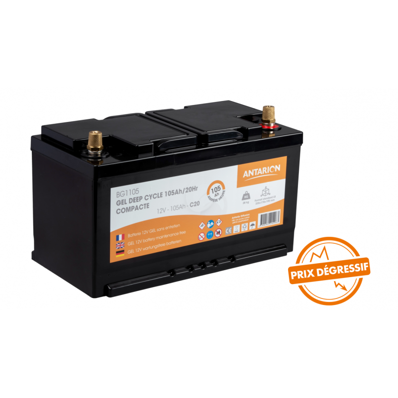 Antarion Batterie GEL 105Ah COMPACTE