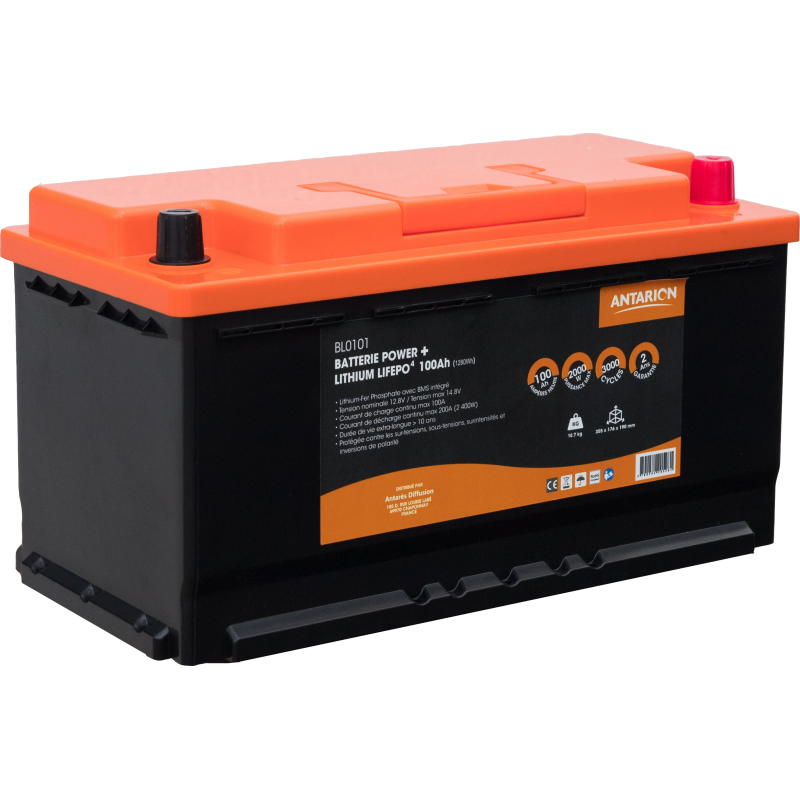 Antarion Batterie LITHIUM POWER + 100Ah