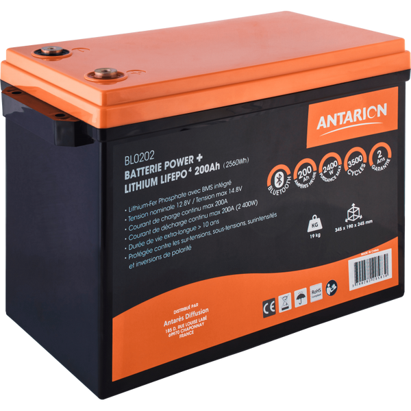 Antarion Batterie LITHIUM POWER + 200Ah