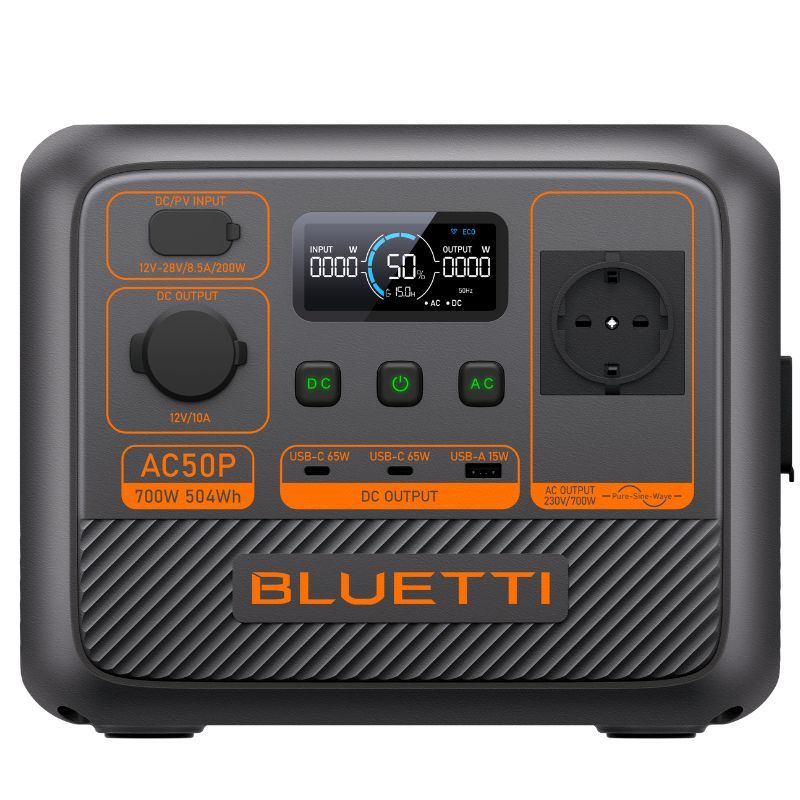 Bluetti AC50P Station Électrique Solaire | 700W 524Wh