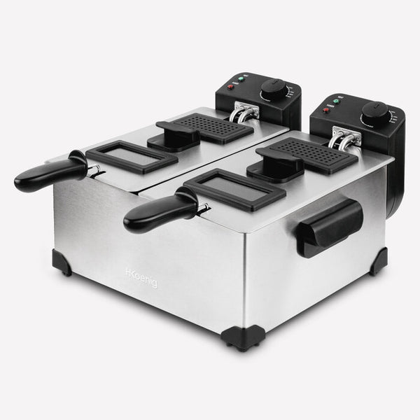 Friteuse double bac 2x3L H.Koenig