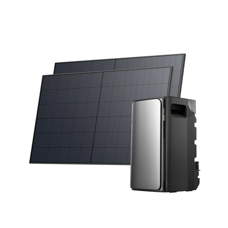 EcoFlow STREAM Ultra + 2 Panneaux Solaires Rigides 450W