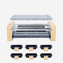 Raclette et pierre à cuire design bois H.Koenig