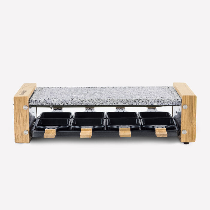 Raclette et pierre à cuire design bois H.Koenig