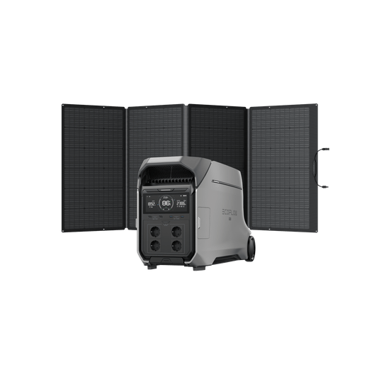 EcoFlow DELTA Pro 3 Power Station + 400W Portable Solar Panel