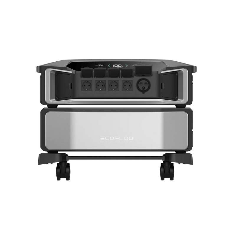 EcoFlow DELTA Pro ULTRA Station Electrique + 2 Panneaux solaires rigides 400W + 4 pieds de montage