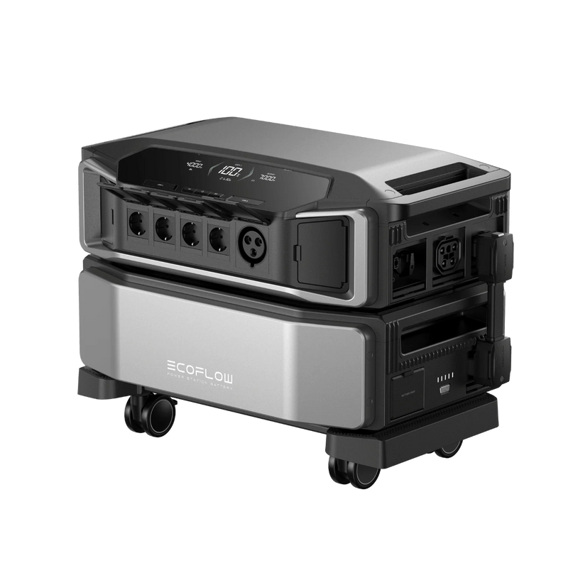 EcoFlow DELTA Pro ULTRA Station Electrique + 2 Panneaux solaires rigides 400W + 4 pieds de montage