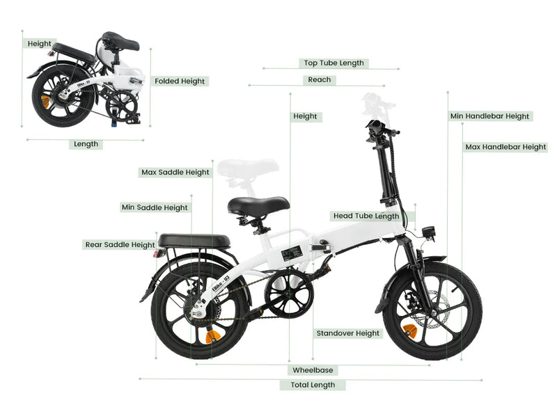 Isinwheel U3 Vélo Electrique Pliant Noir