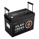 VEVOR Batterie Lithium LiFePO4 24 V 100 Ah 4000+ Cycles BMS 100 A Intégré pour Camping-cars, Moteurs de Pêche Traîne, Systèmes Solaires, Connexion 8P2S, 2560 Wh, Protection contre Basses Températures - image 11