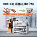 VEVOR Machine à Dénuder Électrique 1,5-40 mm Dénudeur Câble Auto Motorisé 750 W Dénudeuse 30 m/min Pince à Dénuder Dépouillement Fil Repère Profondeur Dénudage Visible 10 Canaux pour Recyclage Cuivre - image 5