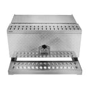 VEVOR Coffre à outils à marchepied pour semi-remorque, 760 x 750 x 400 mm, boîte à outils robuste en aluminium, coffre de rangement étanche pour entrée de cabine, avec serrure à poignée en T et clés - image 12