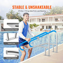 VEVOR Rampe Piscine, 1379 x 925 x 100 mm, Main Courante Piscine Acier Inoxydable avec Plaque de Base, Barre d'Appui de Sécurité Antirouille, Accessoires, pour Piscines, Intérieur, Extérieur, Terrasses, Spas - image 4
