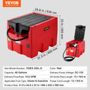 VEVOR Réservoir Diesel Essence Portable, 182 L, Cuve de Ravitaillement Carburant, Pompe de Transfert 12 V, 40 L/min, Tuyau 4 m, Buse Ravitaillement Auto, pour Véhicules Agriculture Industrie, Rouge - image 8