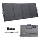 VEVOR Panneau Solaire Portable 400 W Chargeur Solaire Pliable Monocristallin pour Stations d'Alimentation, Camping, Randonnée, Haut Rendement 24 %, avec Sortie MC4, Adaptateur CC 10 en 1, Étanche IP67