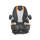 VEVOR Siège de Chariot Élévateur Universel, 60x51x64 cm, Siège de Tracteur de Suspension Rabattable avec Dossier Réglable, Accoudoir, Ceinture de Sécurité, Micro-interrupteur, pour Chargeur, Tondeuse - image 10