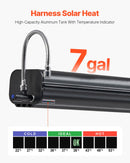VEVOR Réservoir d'eau pour galerie de toit, 26,5 L, réservoir d'eau sous pression pour douche de camping, en aluminium, 2 panneaux anti-éclaboussures, rainure en T, port de pressurisation, pour coffre - image 5