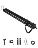 VEVOR Réservoir d'eau pour galerie de toit, 30 L, réservoir d'eau sous pression pour douche de camping, en aluminium, 2 panneaux anti-éclaboussures, rainure en T, port de pressurisation, pour coffre