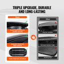 VEVOR Coffre de Toit 340 L, Porte-Bagages de Toit Coque Rigide en ABS, avec Ouverture Double-Face 2 Sangles Renforcées, Aérodynamique, pour la Plupart des Barres Transversales, Voiture, SUV, Noir - image 6