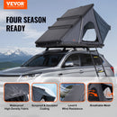 VEVOR Tente de Toit Rigide pour 2 à 3 Personnes, Tente de Camping pour Véhicules Imperméable, avec Échelle Télescopique, Matelas Épais et Coupe-Vent, pour Jeep SUV Pick-up Camion Voitures, Voyage - image 3
